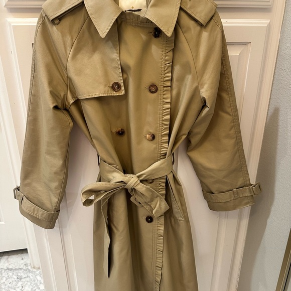 Kate Spade Ruffle Trench Coat - Picture 3 of 7